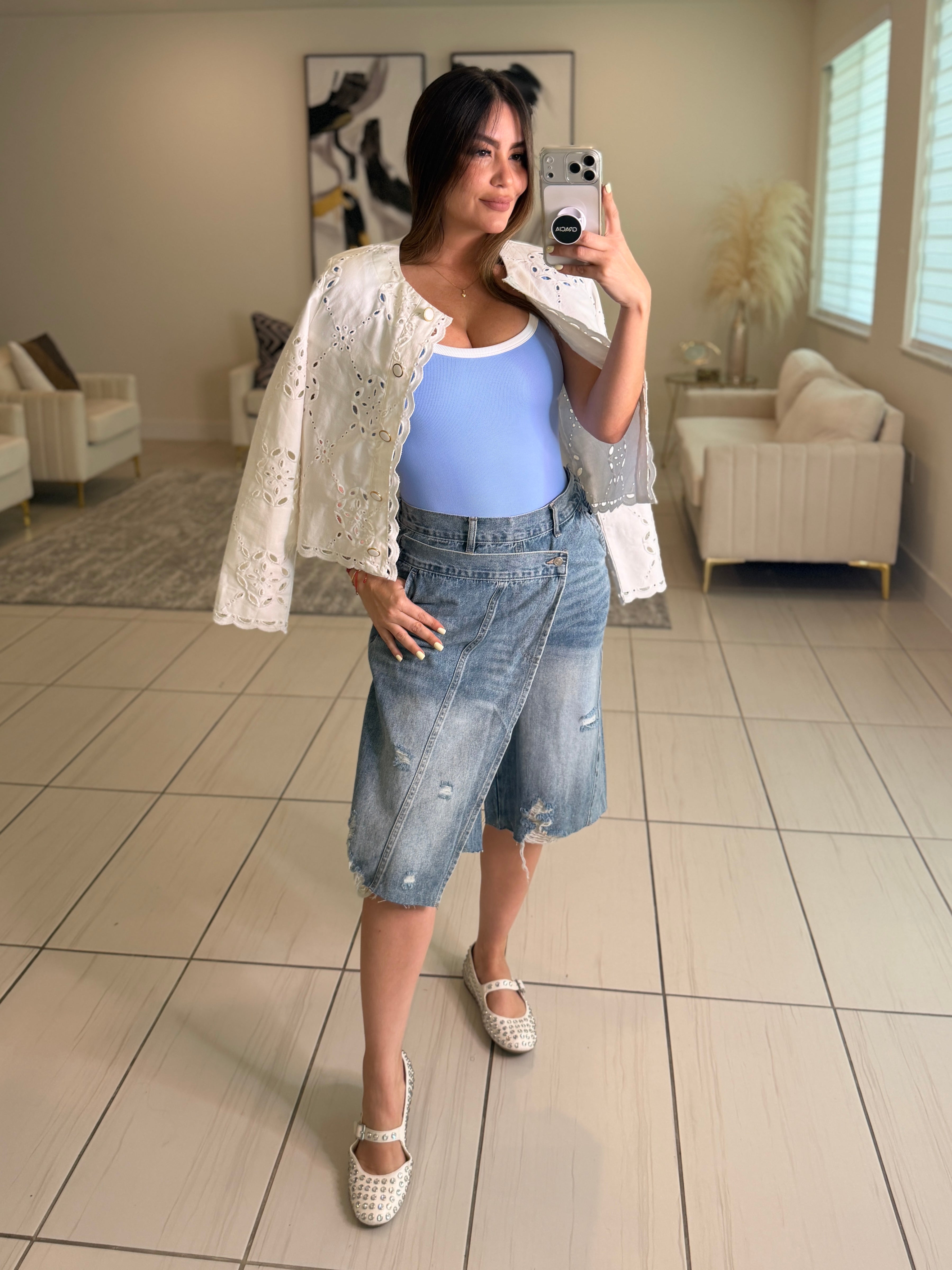 Modern Edge Denim Short