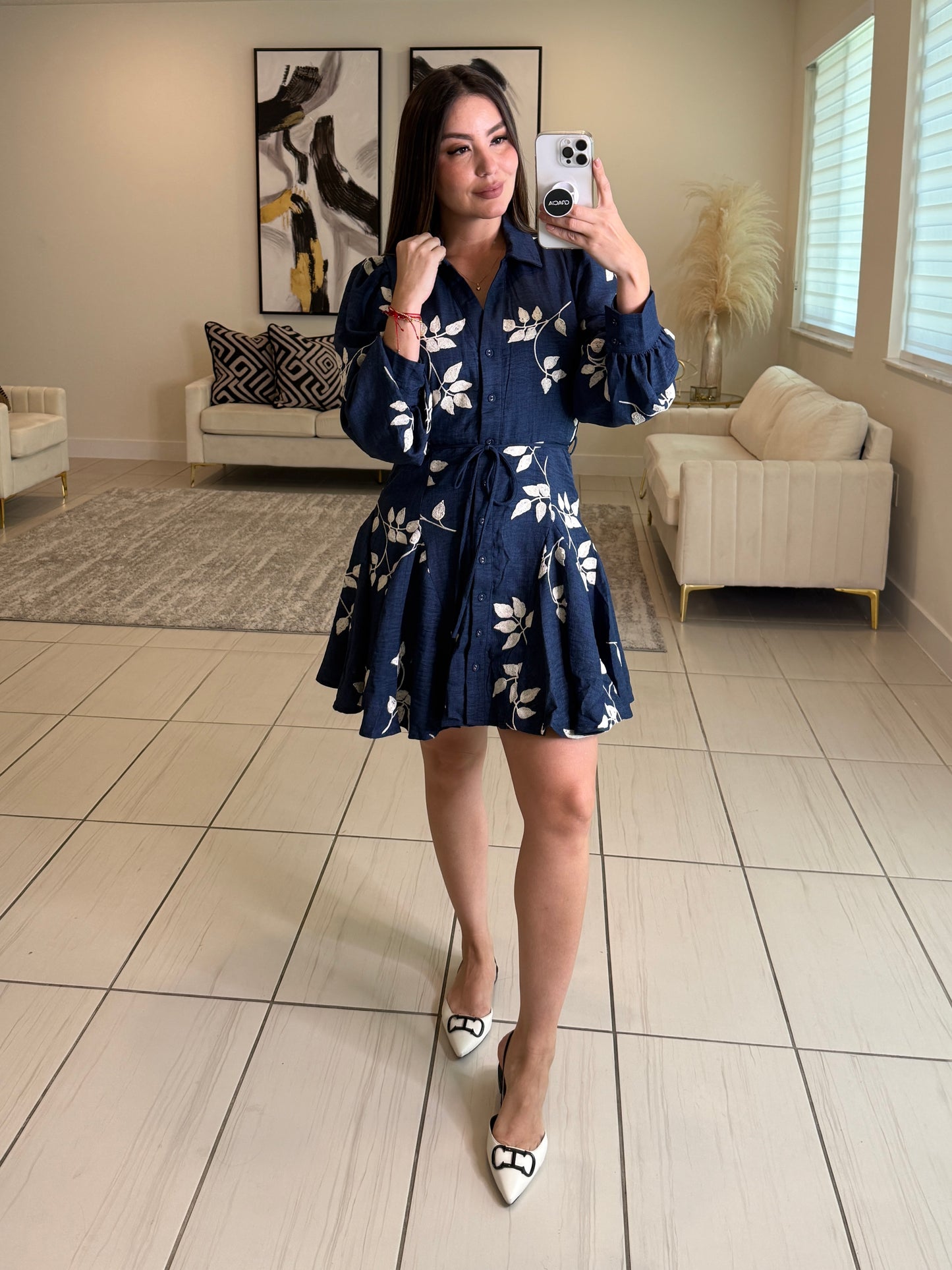 Power Stance Navy Blue Dress