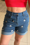 Funny Denim Bermuda Shorts