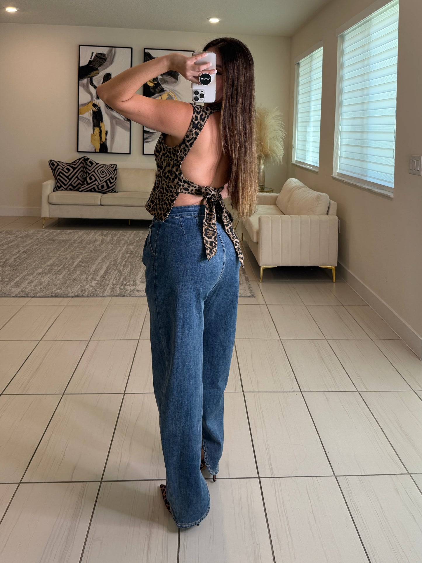 Enigma Nights Barrel Denim Pants