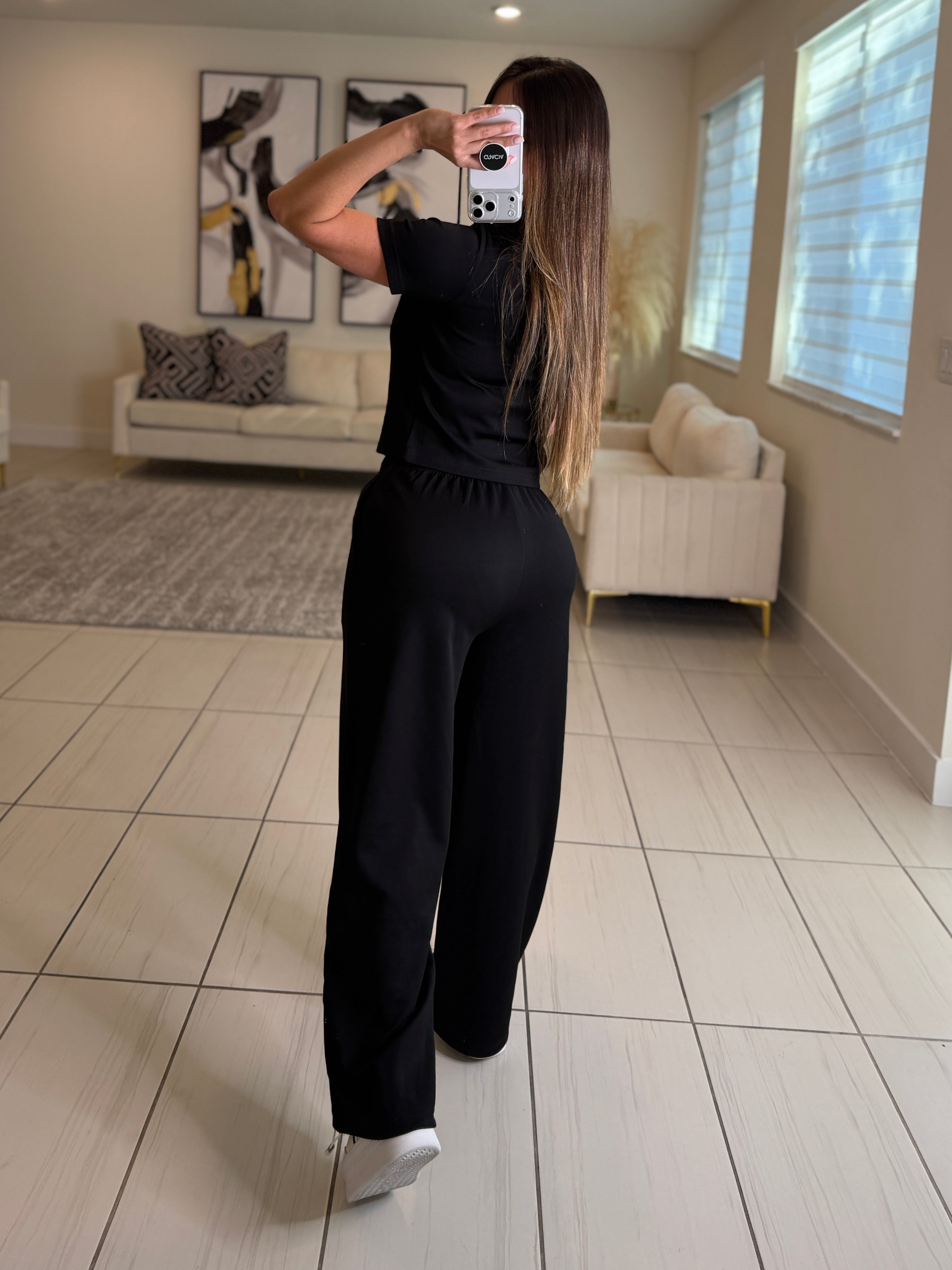 Iconic Muse Black Pant Set