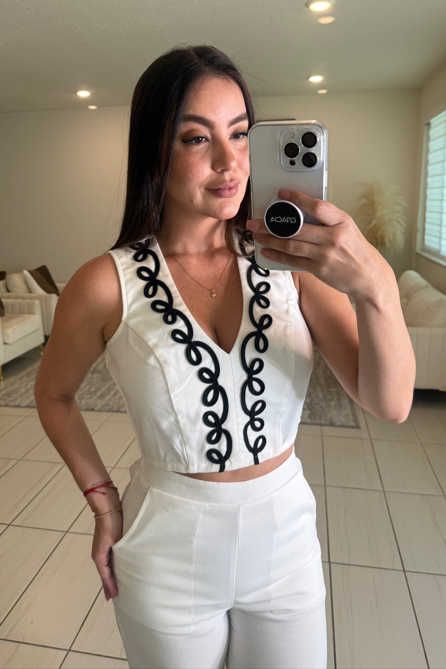ChicAvenue White Pant Set