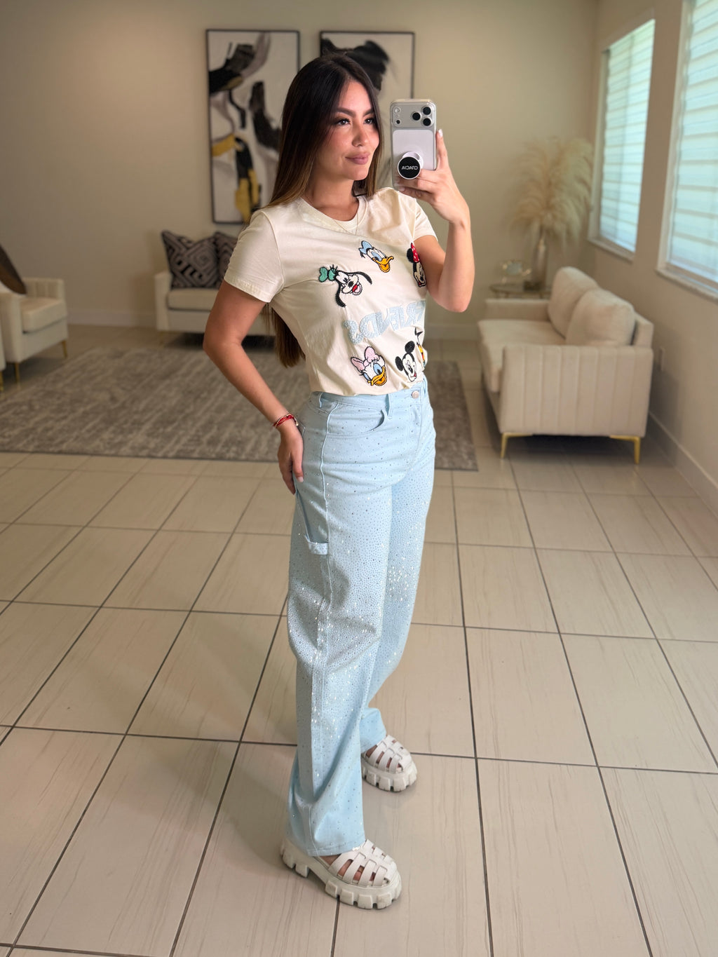 Funny Friends Beige Tshirt