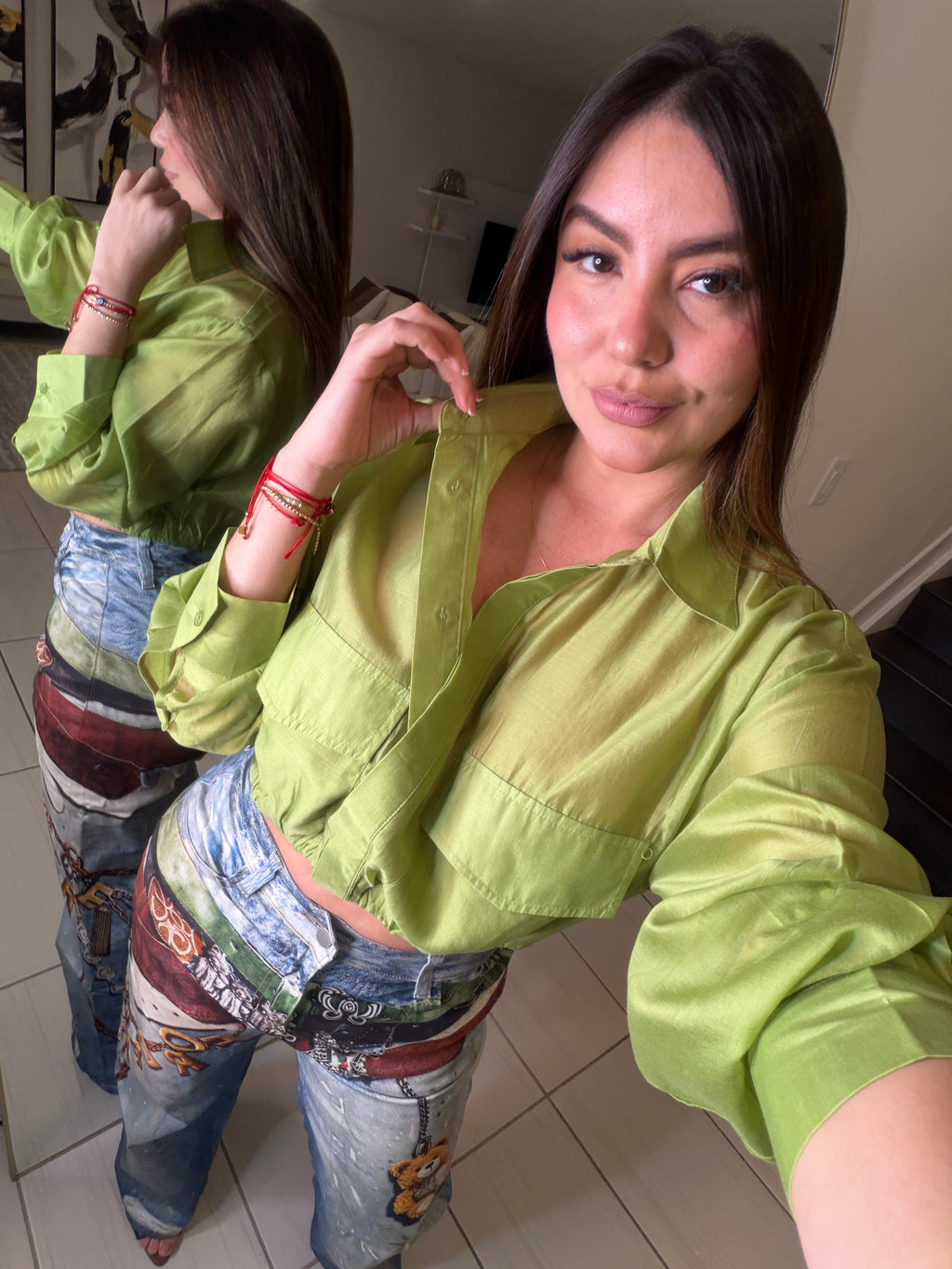 The Everyday Ease Green Shirt