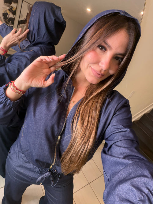 Applied Desire Dark Denim Pant Set