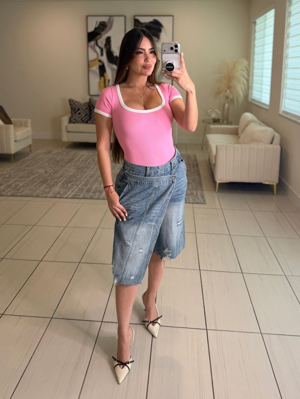 Glow Motion Pink Bodysuit
