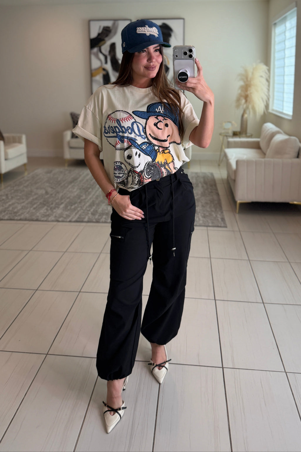 Goddess Black Cargo Pants