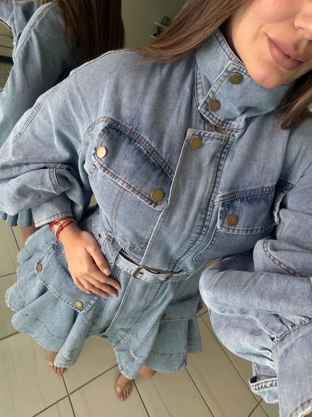 Luna Utility Denim Dress