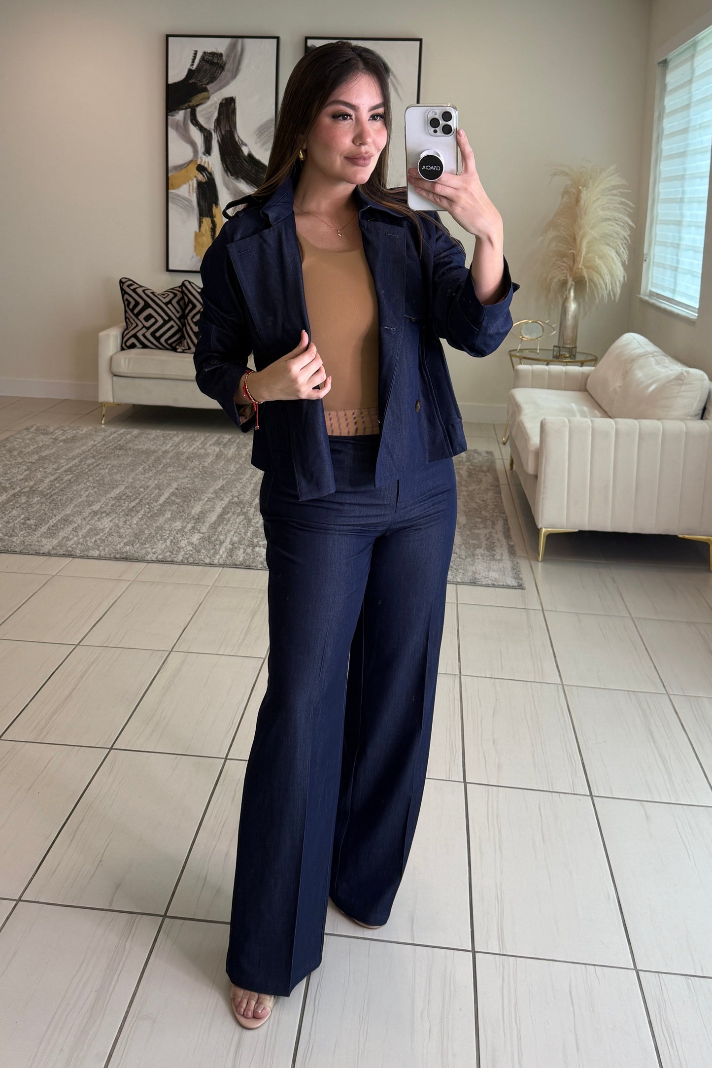 Vanguard Edge Navy Blue Pant Set