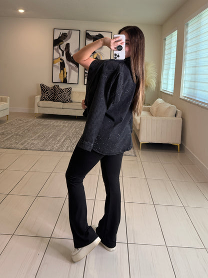 Street Verse Comfy Black Pant Set