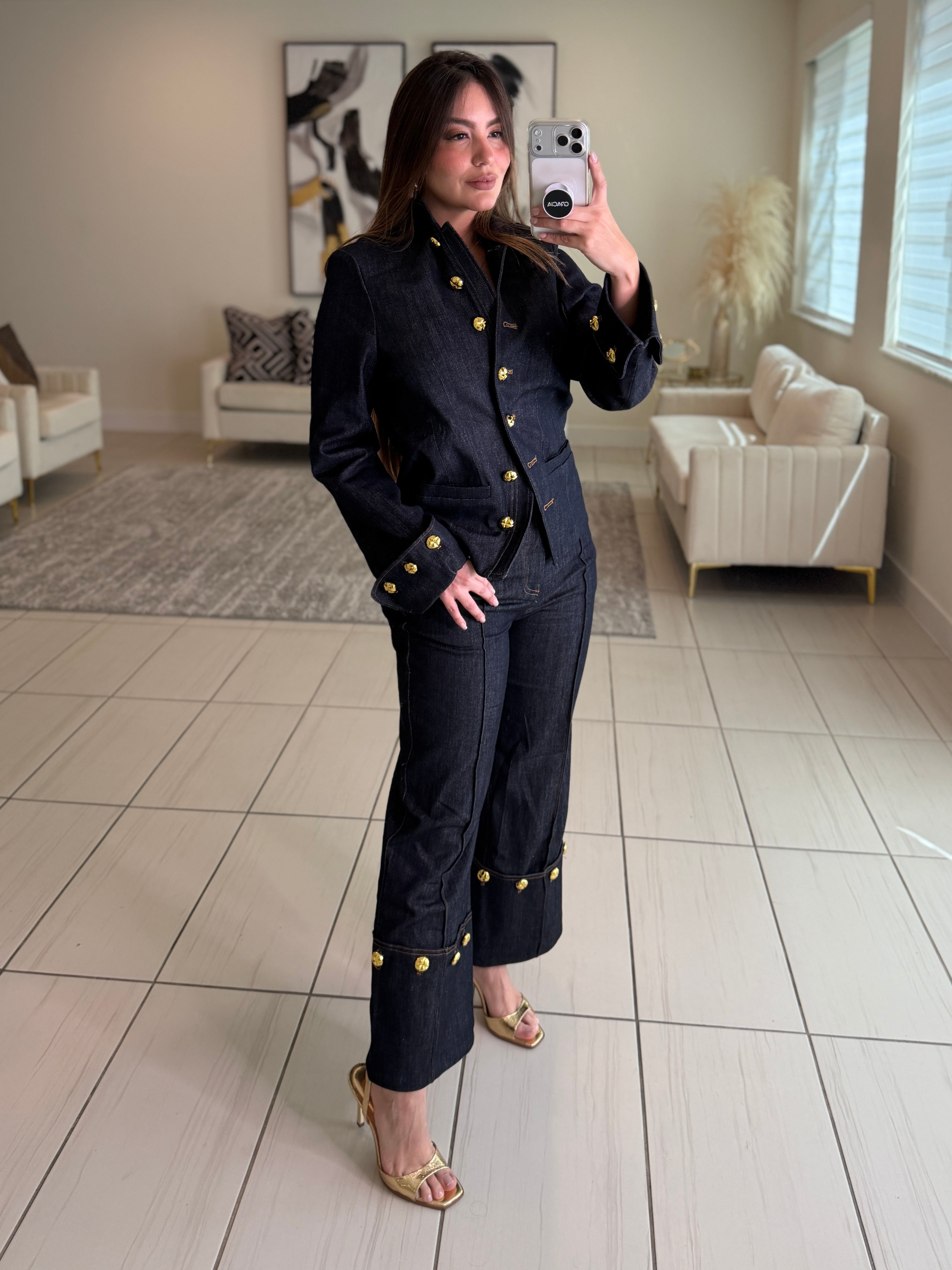 Pirate Rebellion Dark Denim Pant Set