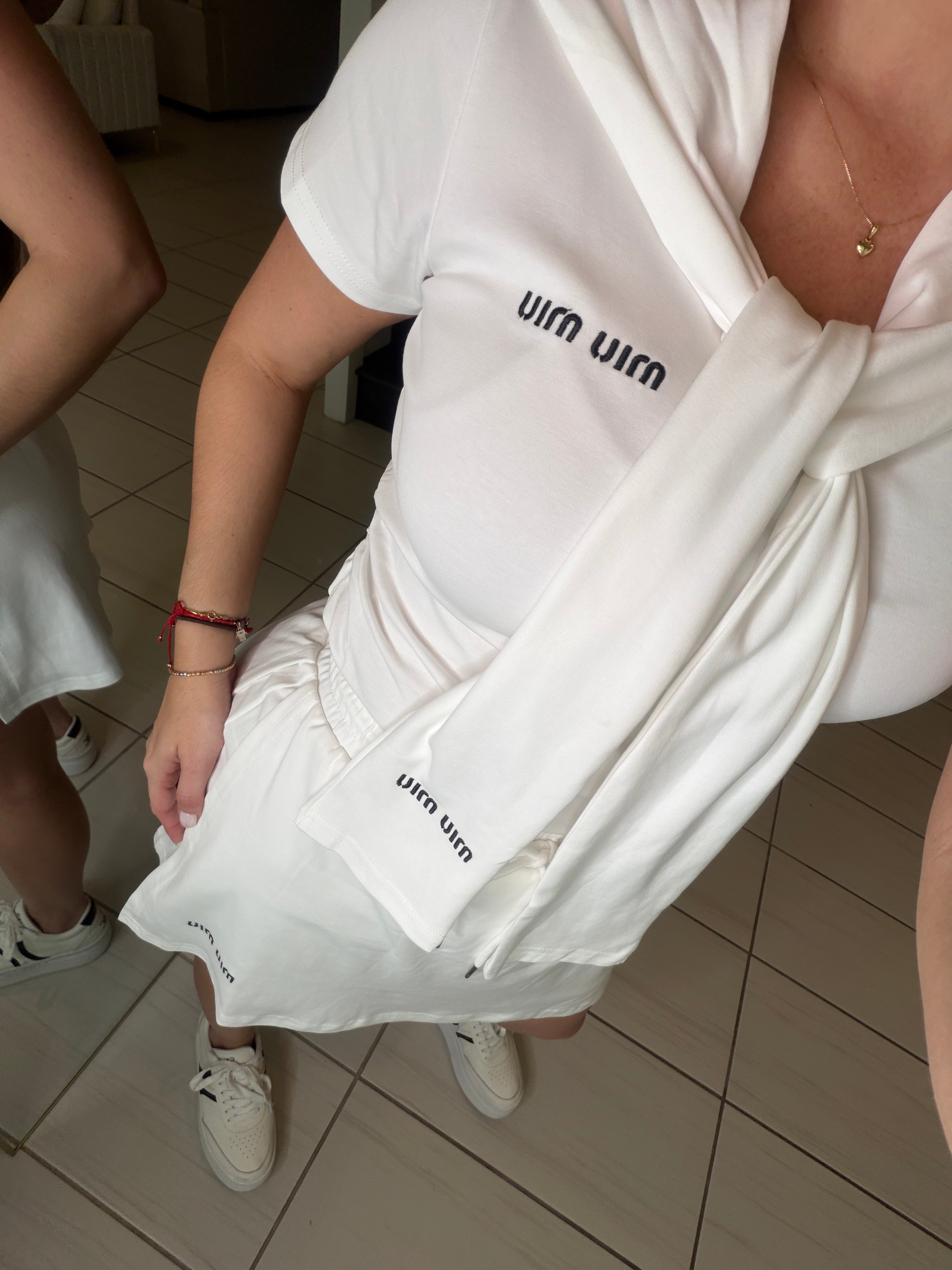 Iconic Tennis White Short Set