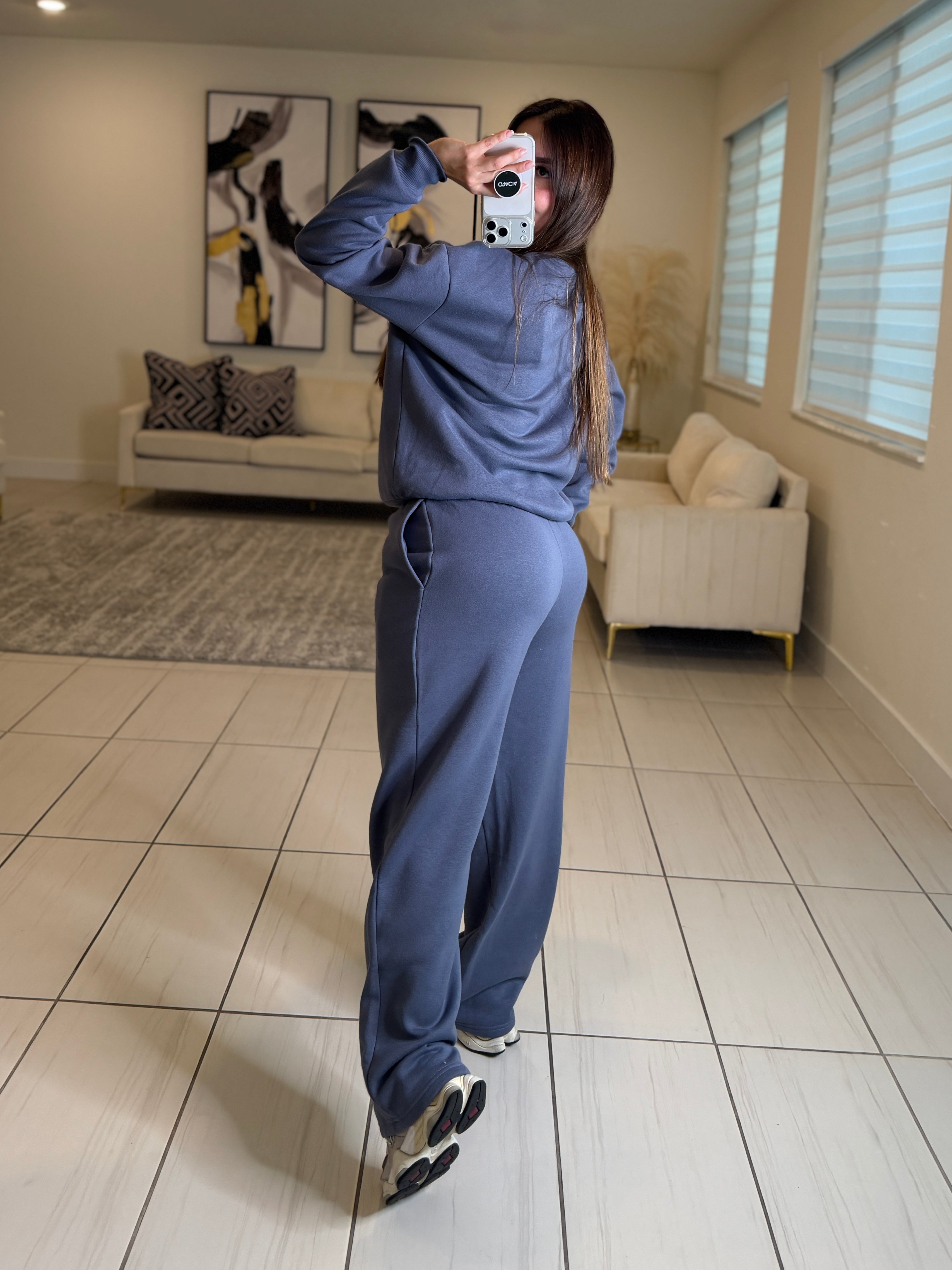 Serenity Halo Dark Gray Pant Set