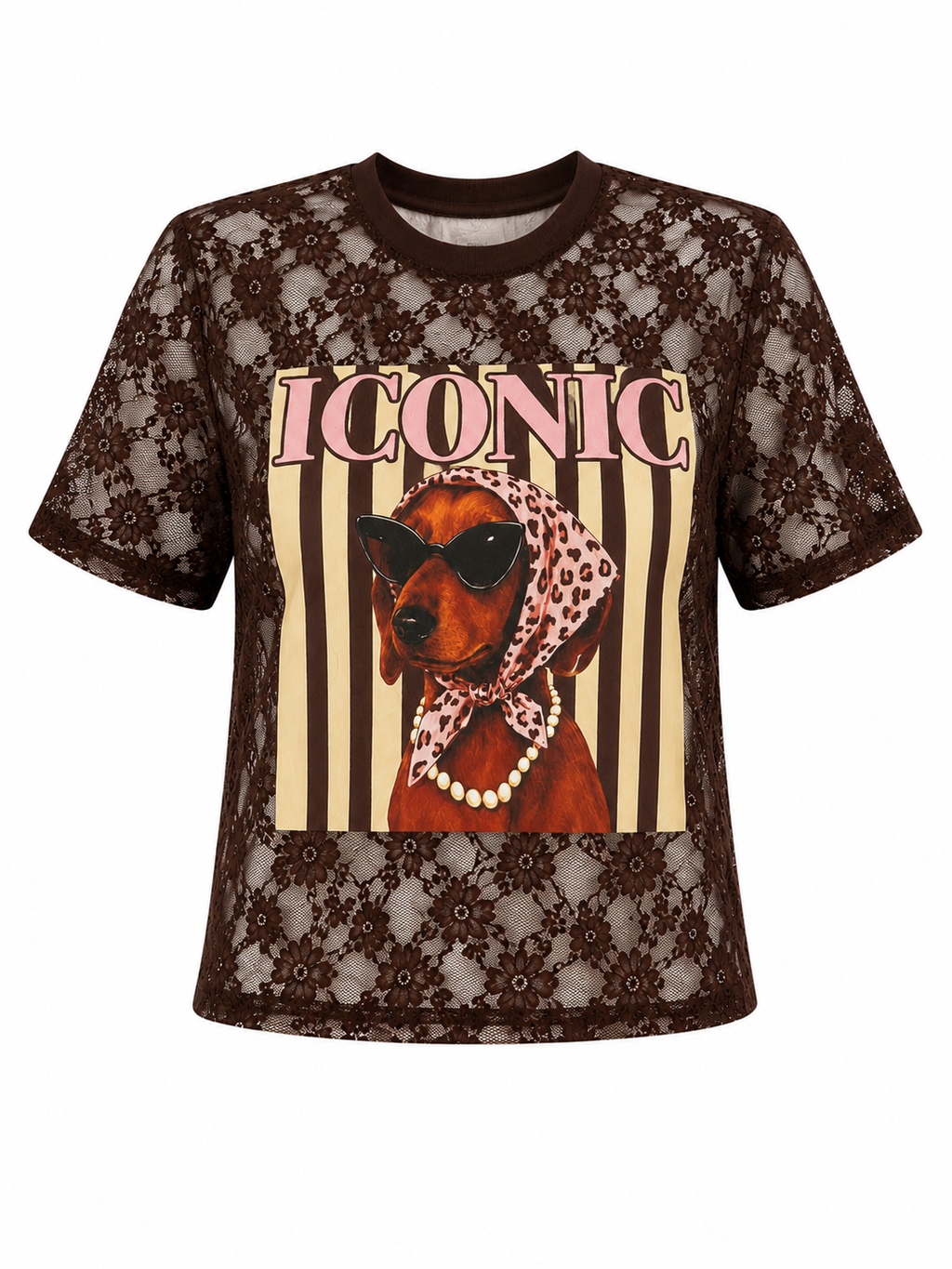 Iconic Puppy Brown Tshirt