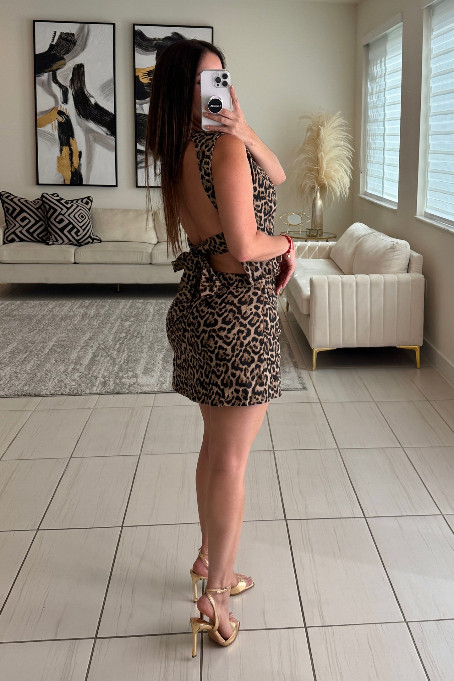 Fierce Streak Leopard Skort Set