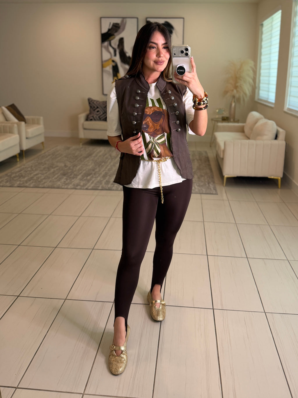 Power Sculpt Brown Leggings