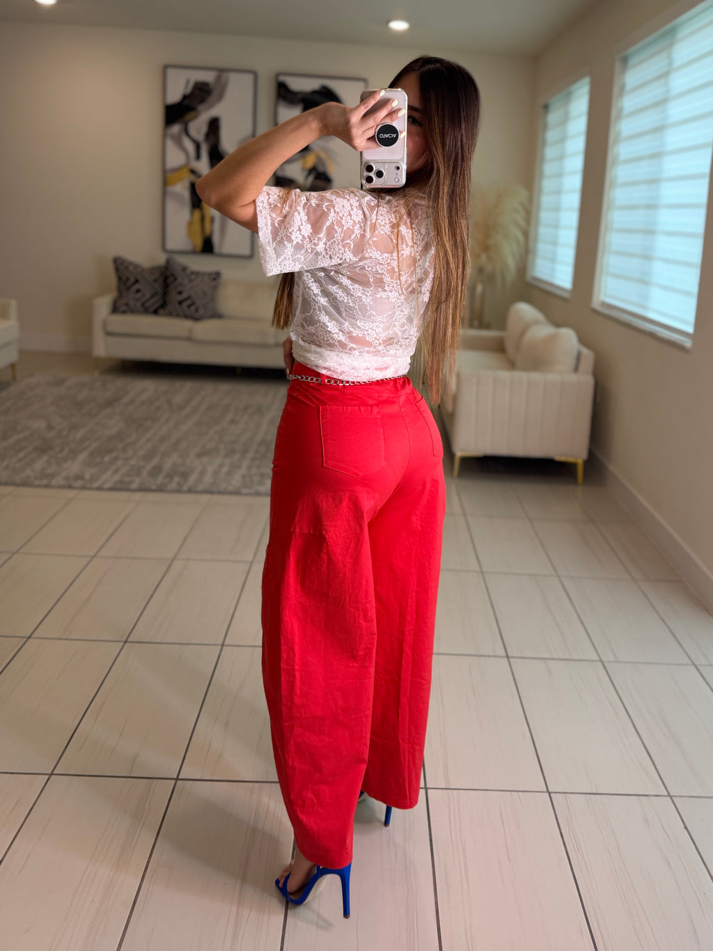 Gravity Scarf Red Barrel Pants