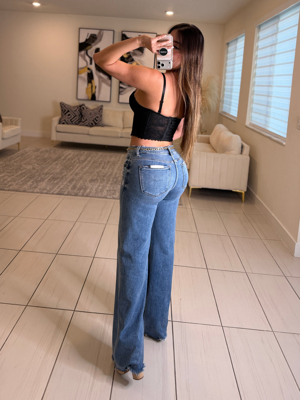 Luxe Serenity Black Corset Top