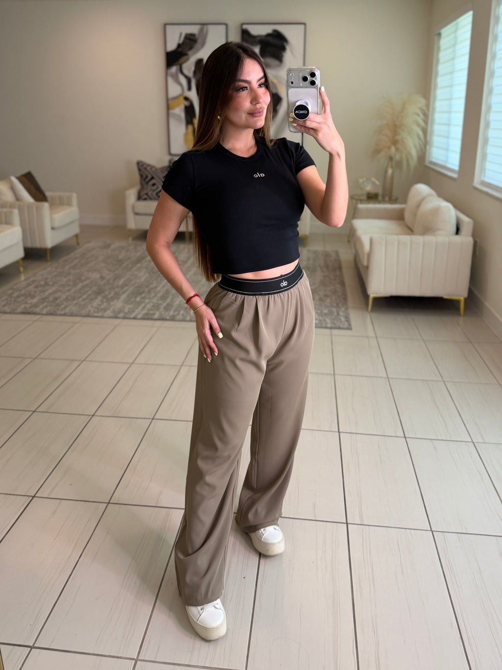 Suit Up Halo Taupe Pants