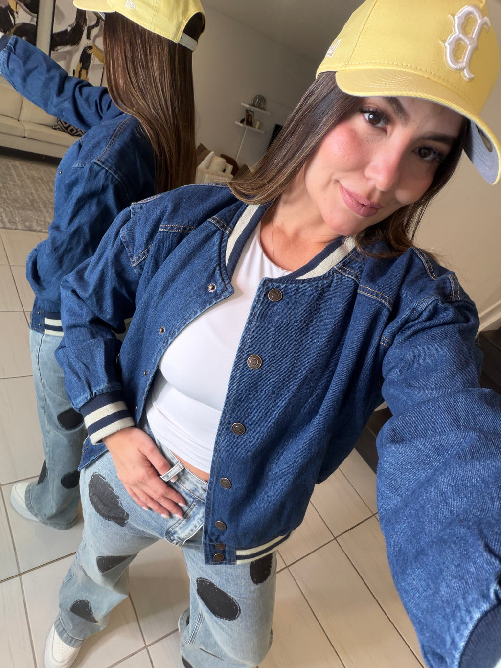 Empire Denim Bomber Jacket