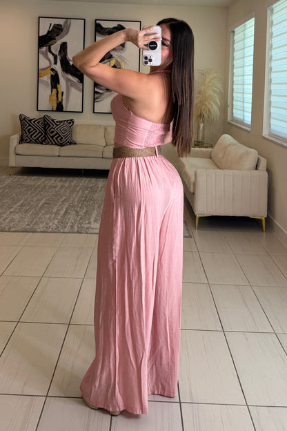 Sunkissed Soft Pink Pant Set