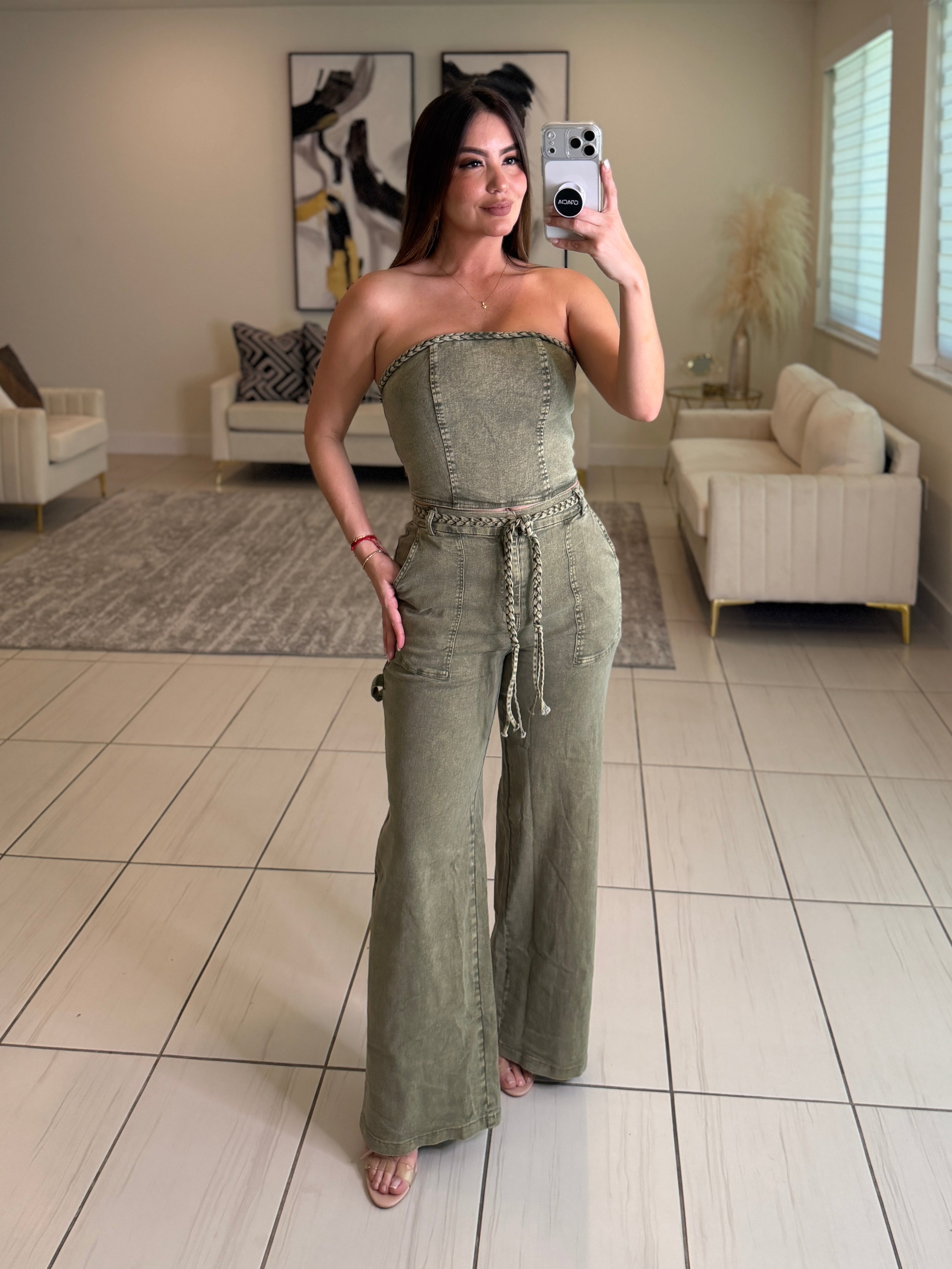 Rebel Utility Green Pant Set