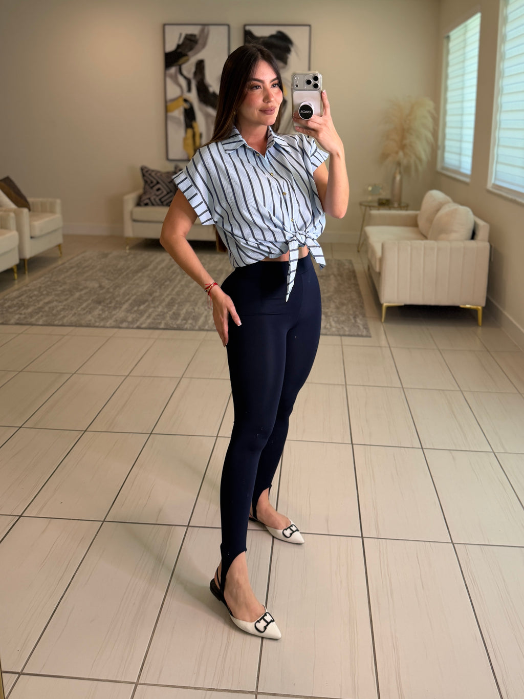 Power Sculpt Navy Blue Leggings