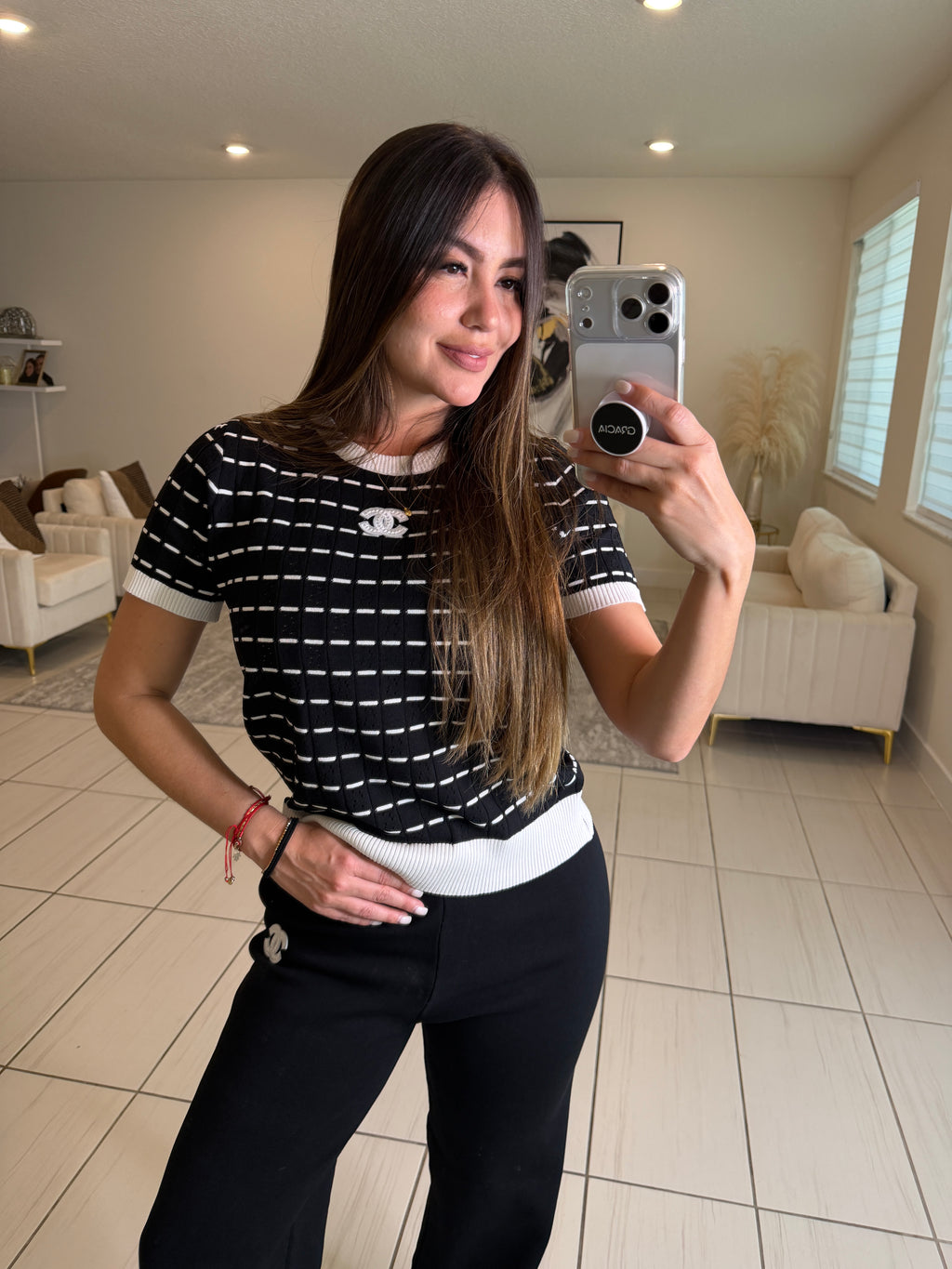 Simplicity Knit Black Pant Set