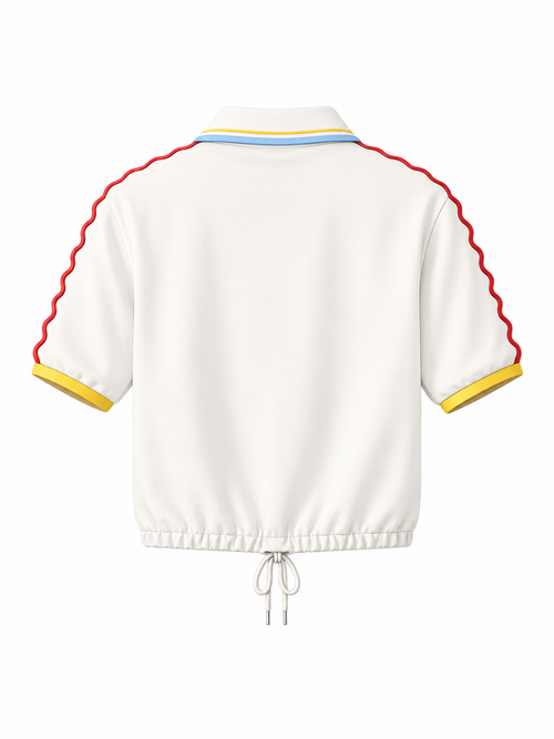 Tri Color Colombia White Tshirt