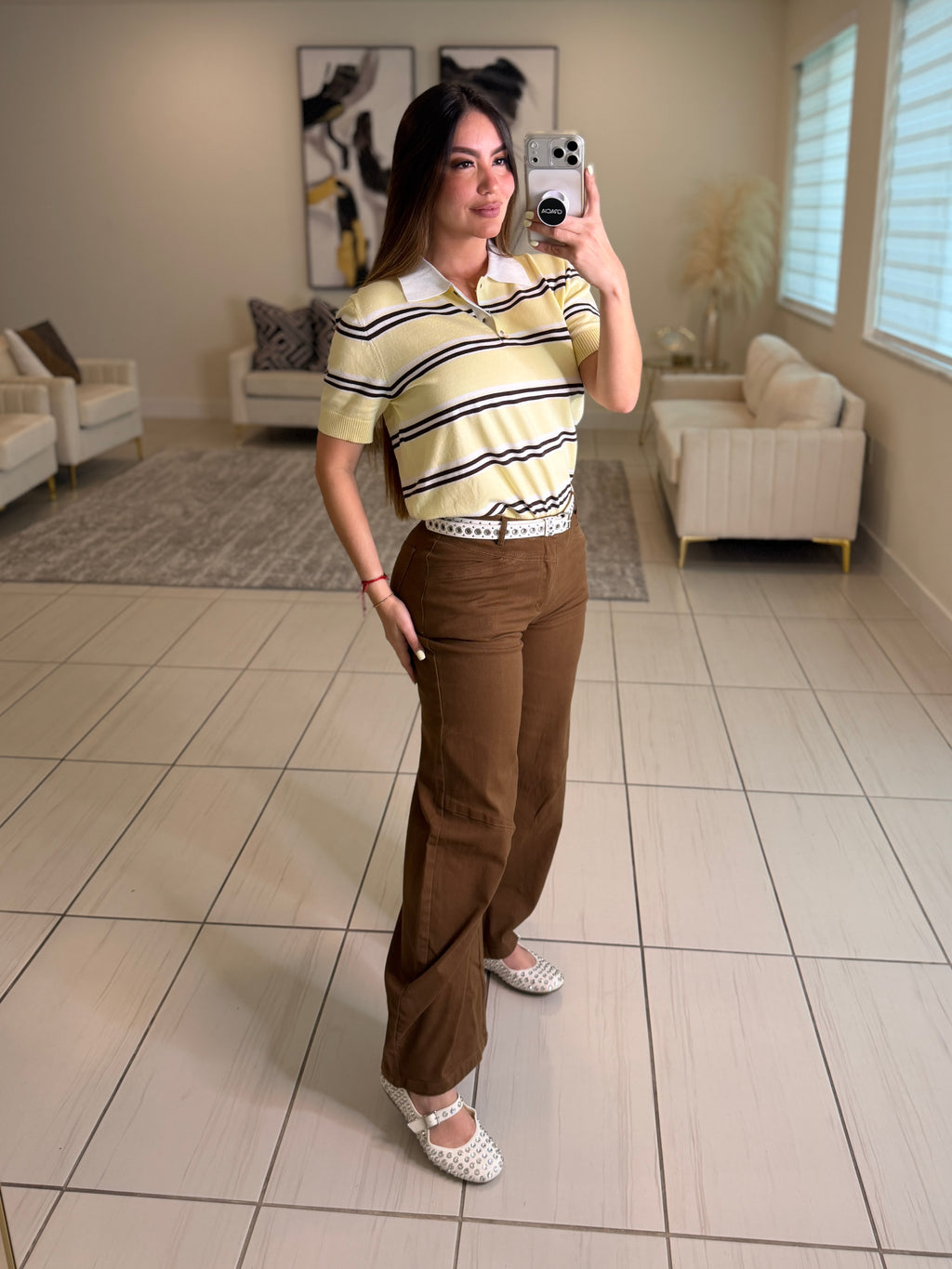Sweet Stripes Yellow Top
