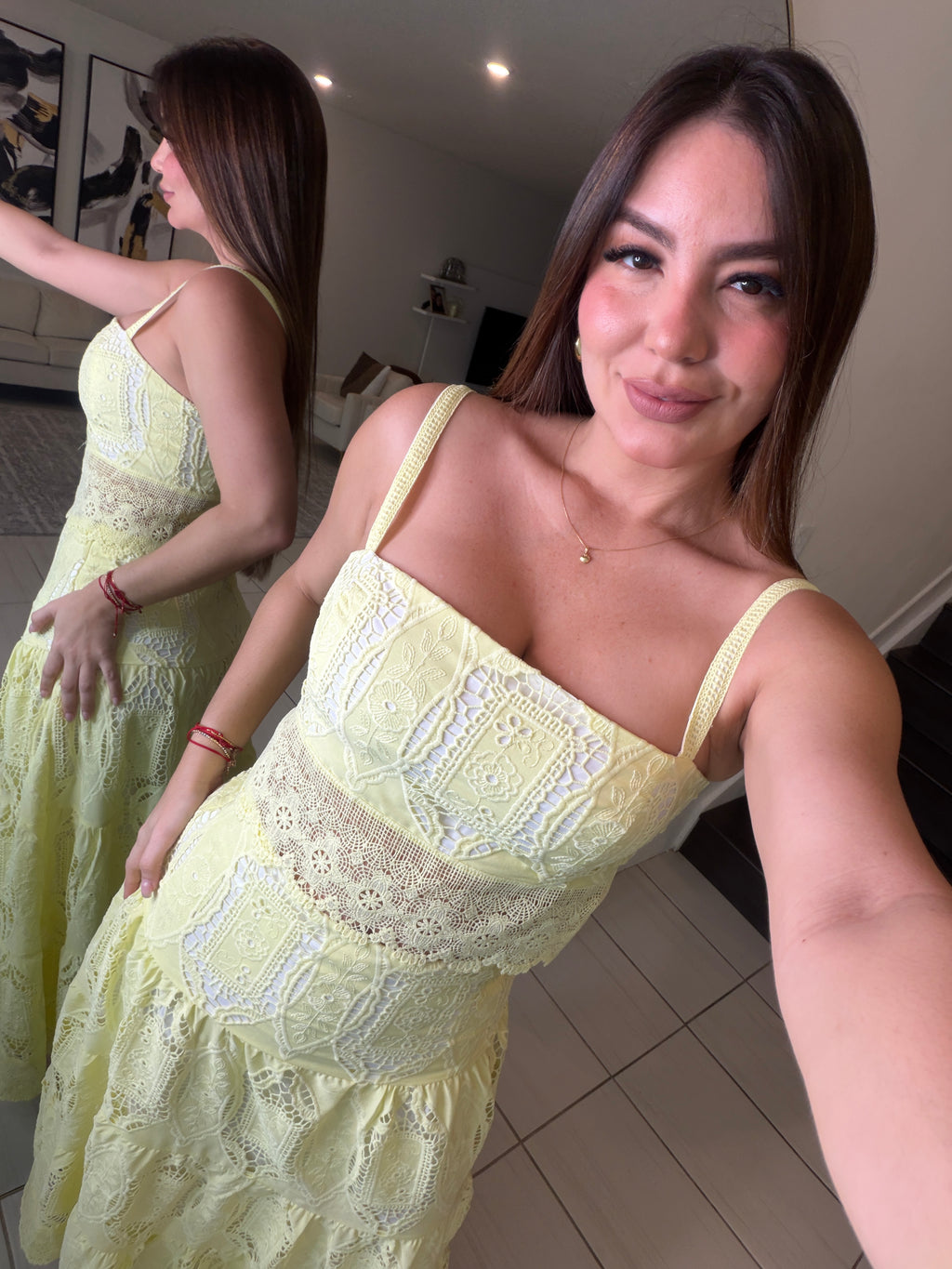 Living A Fairytale Yellow Skirt Set