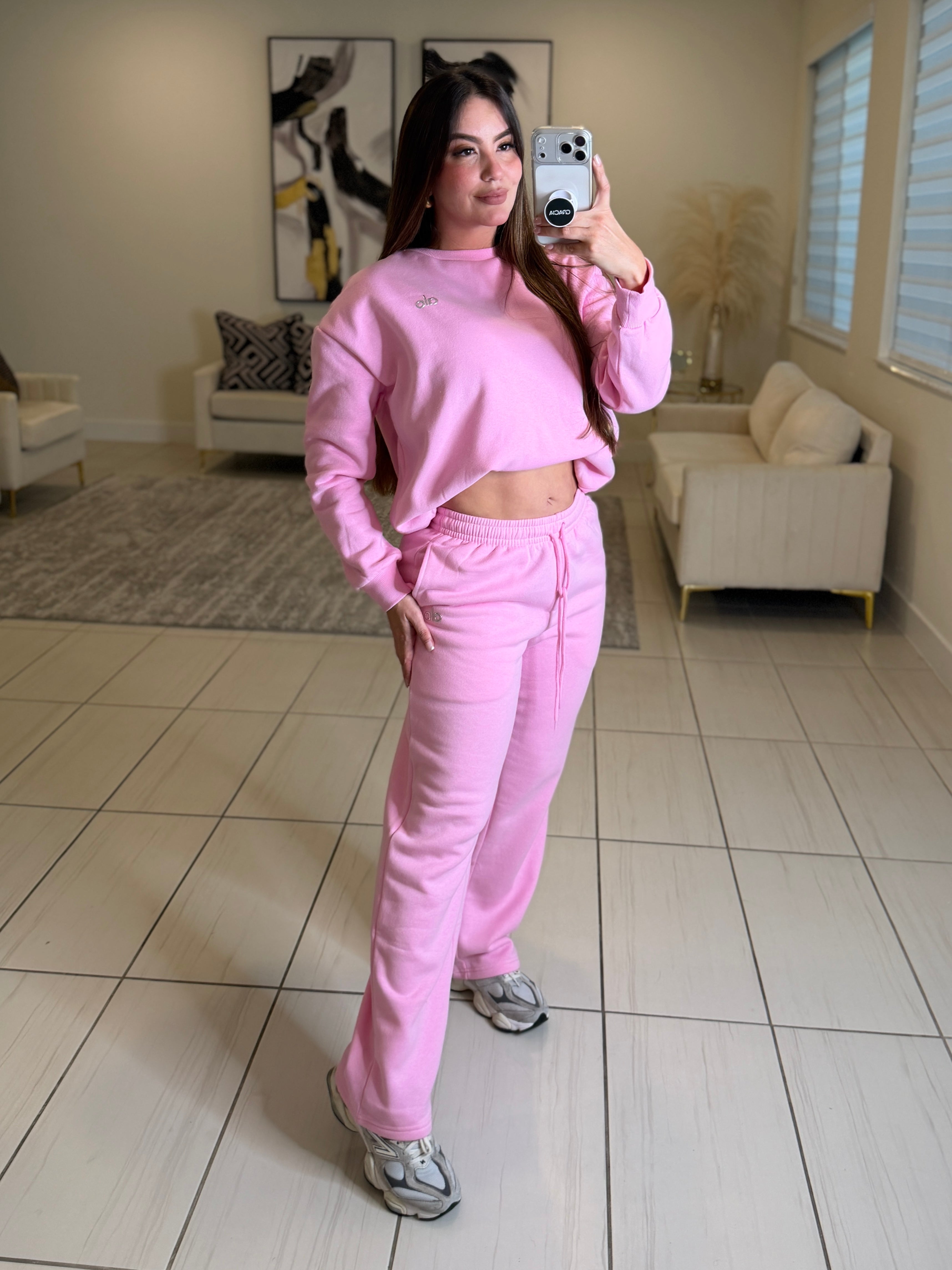 Serenity Halo Pink Pant Set
