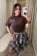 New York Varsity Brown Tshirt