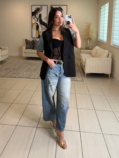Everyday Muse Barrel Denim Pants