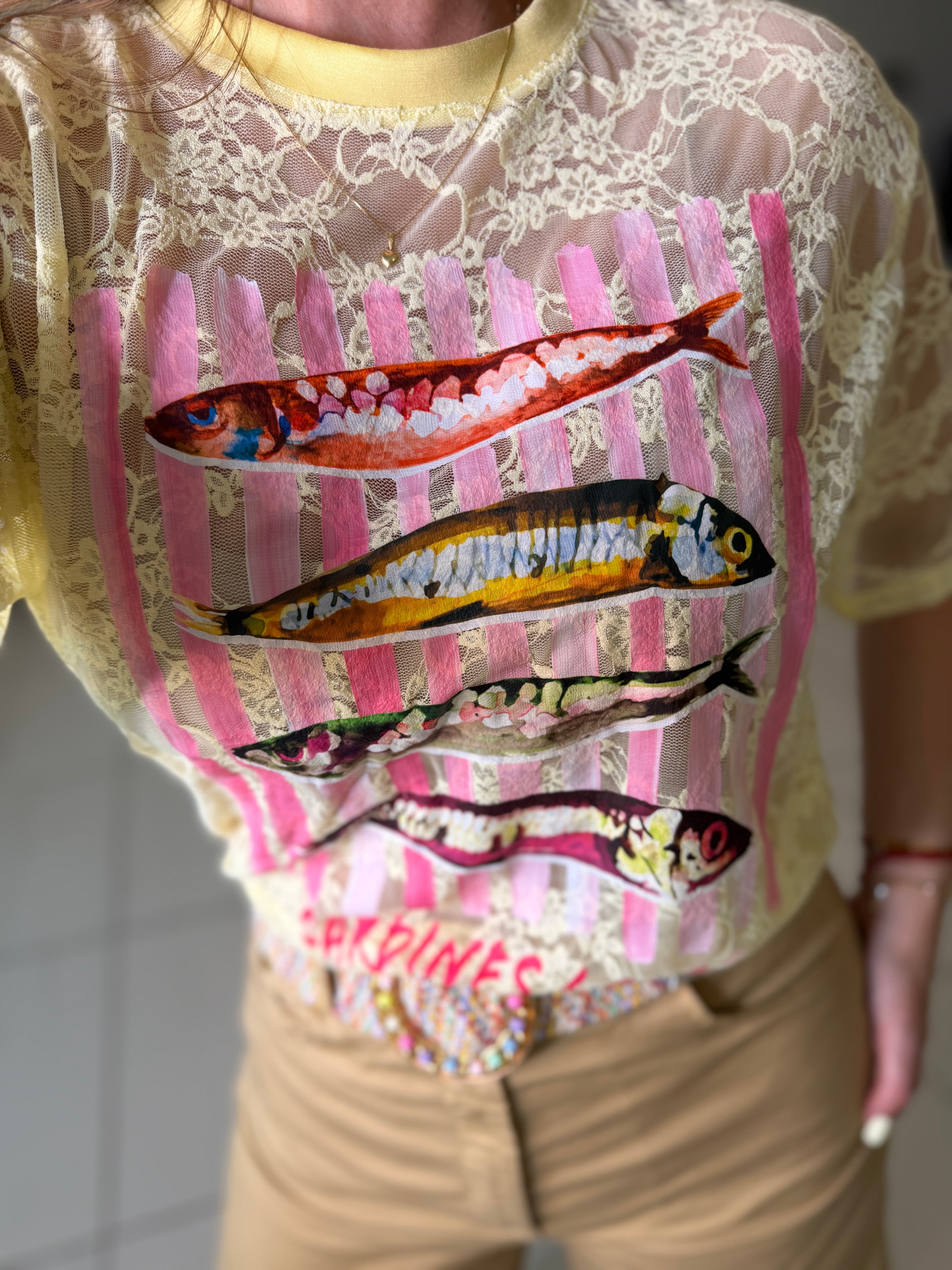 Sardines Yellow Tshirt