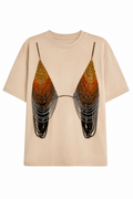 Embellished Beige Tshirt