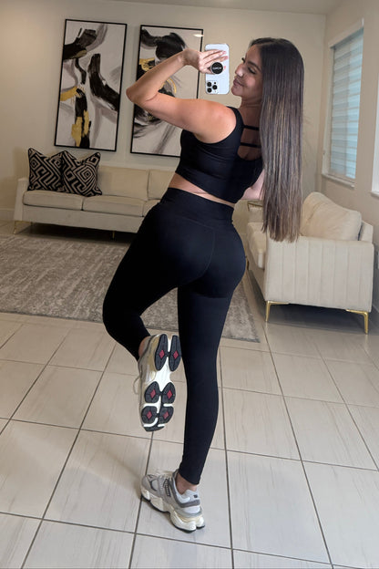 Halo Black Leggings Set