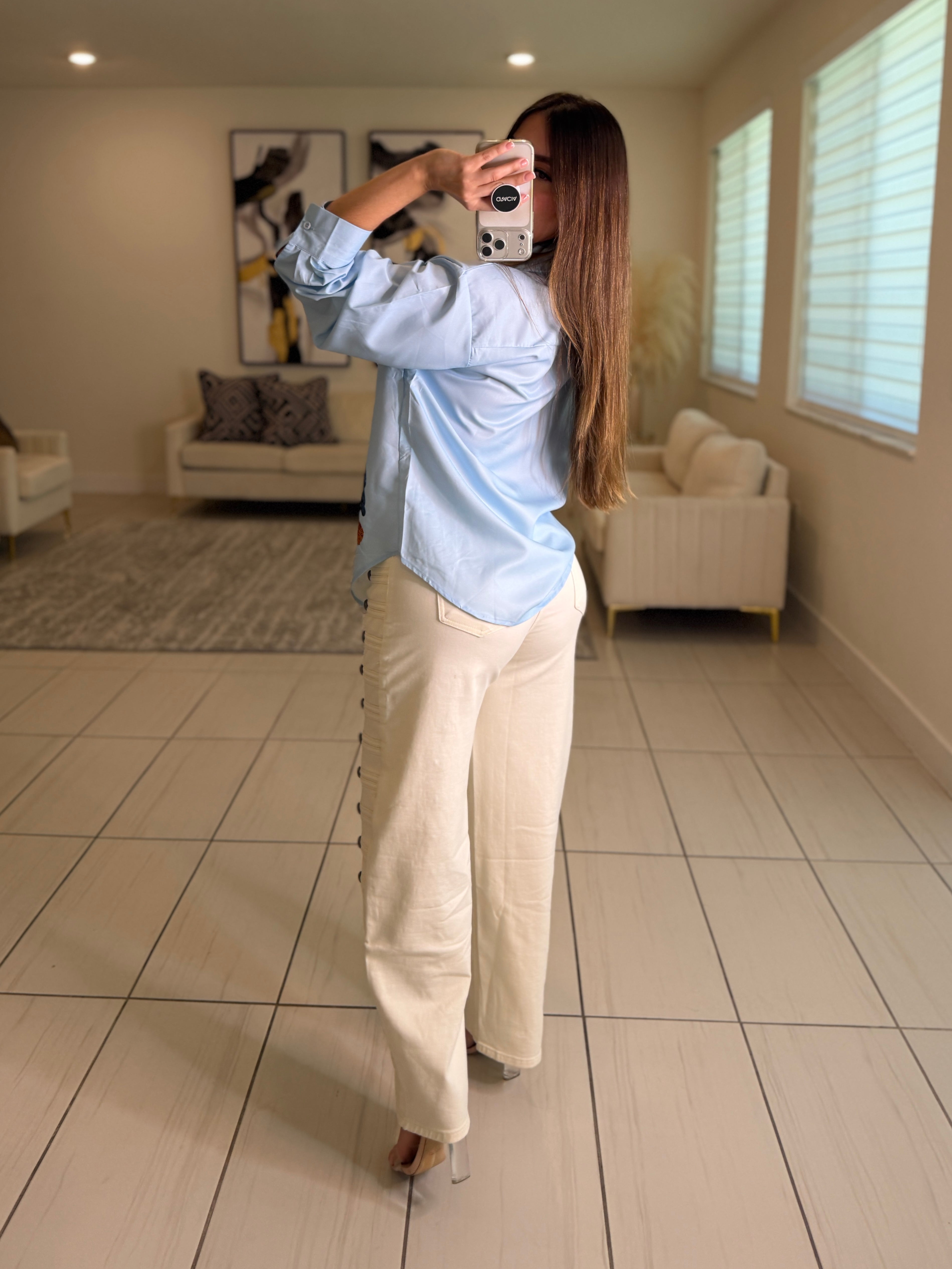 Napoleon White Denim Pants
