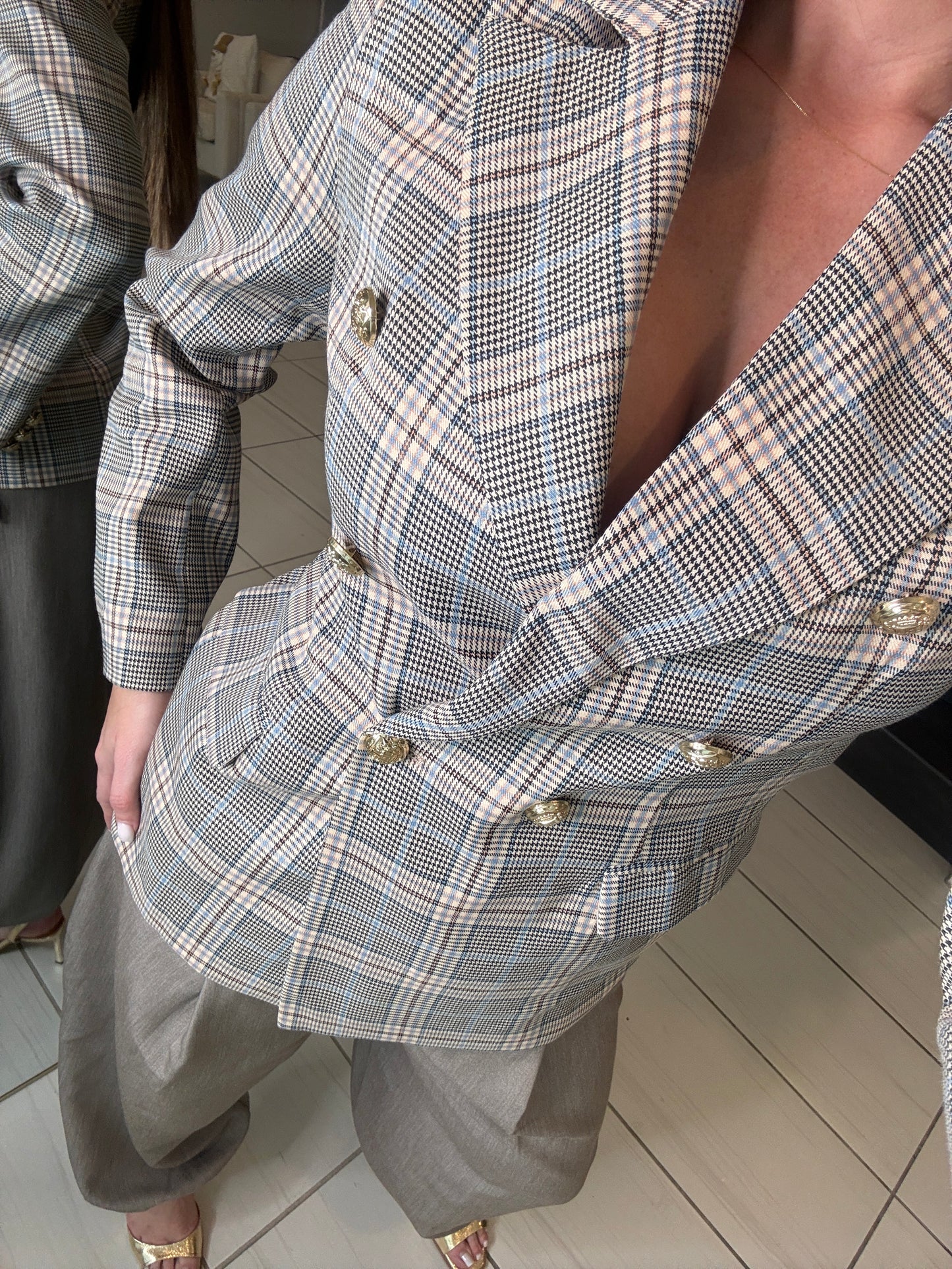 Elite Standard Plaid Blazer