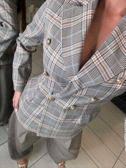 Elite Standard Plaid Blazer