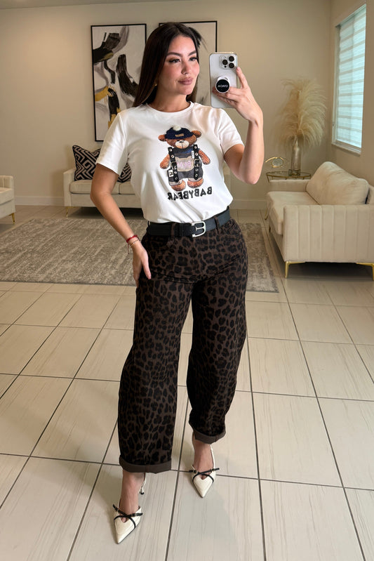 Savage Leopard Barrel Pants