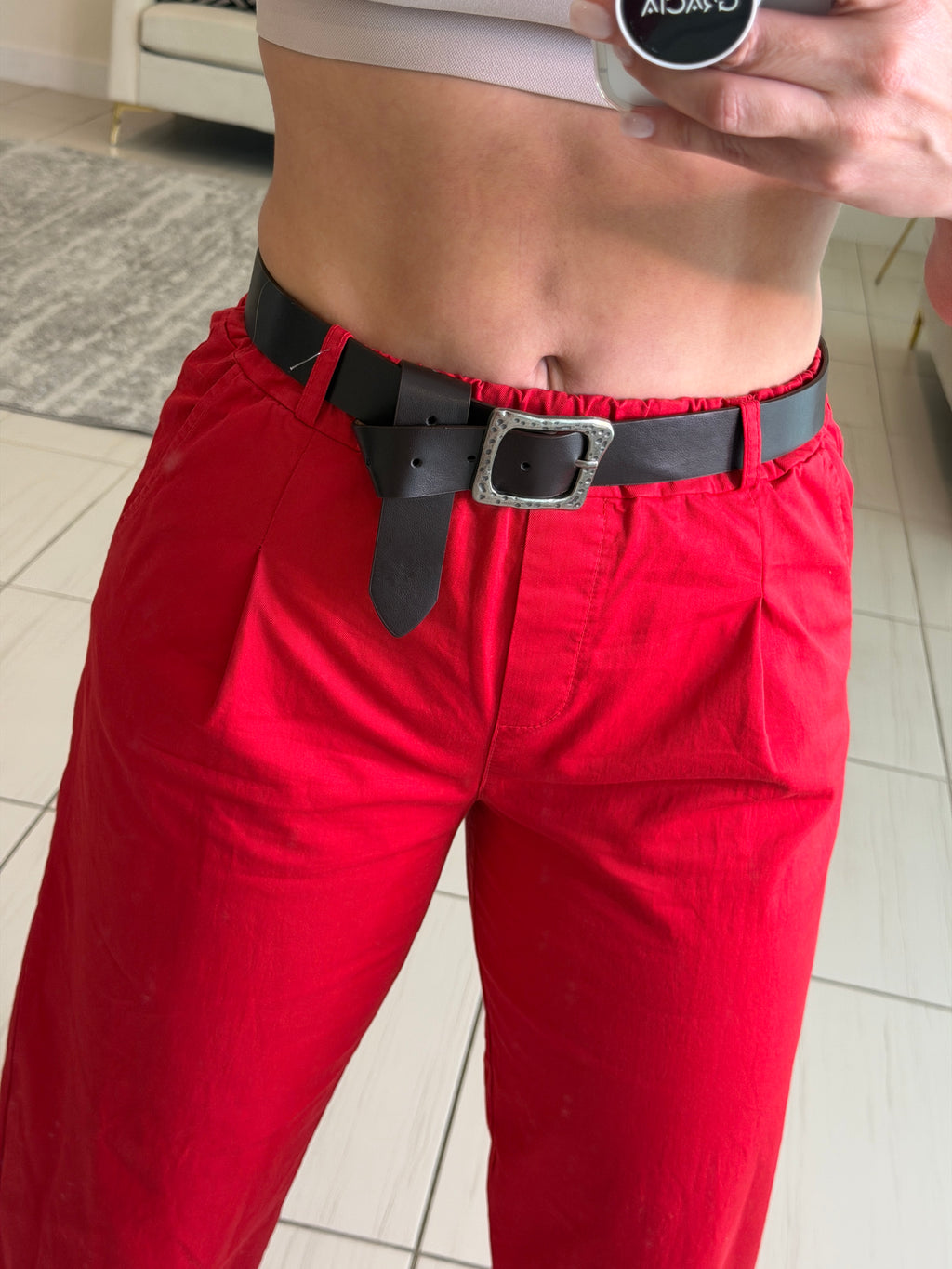Monarch Edit Red Jogger Pants