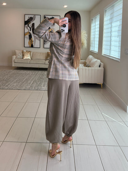 Elite Standard Plaid Blazer