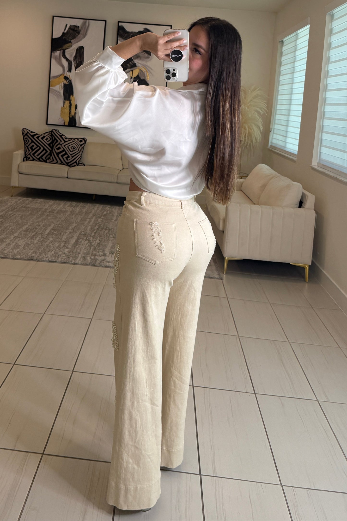 Fabulous Silk White Top