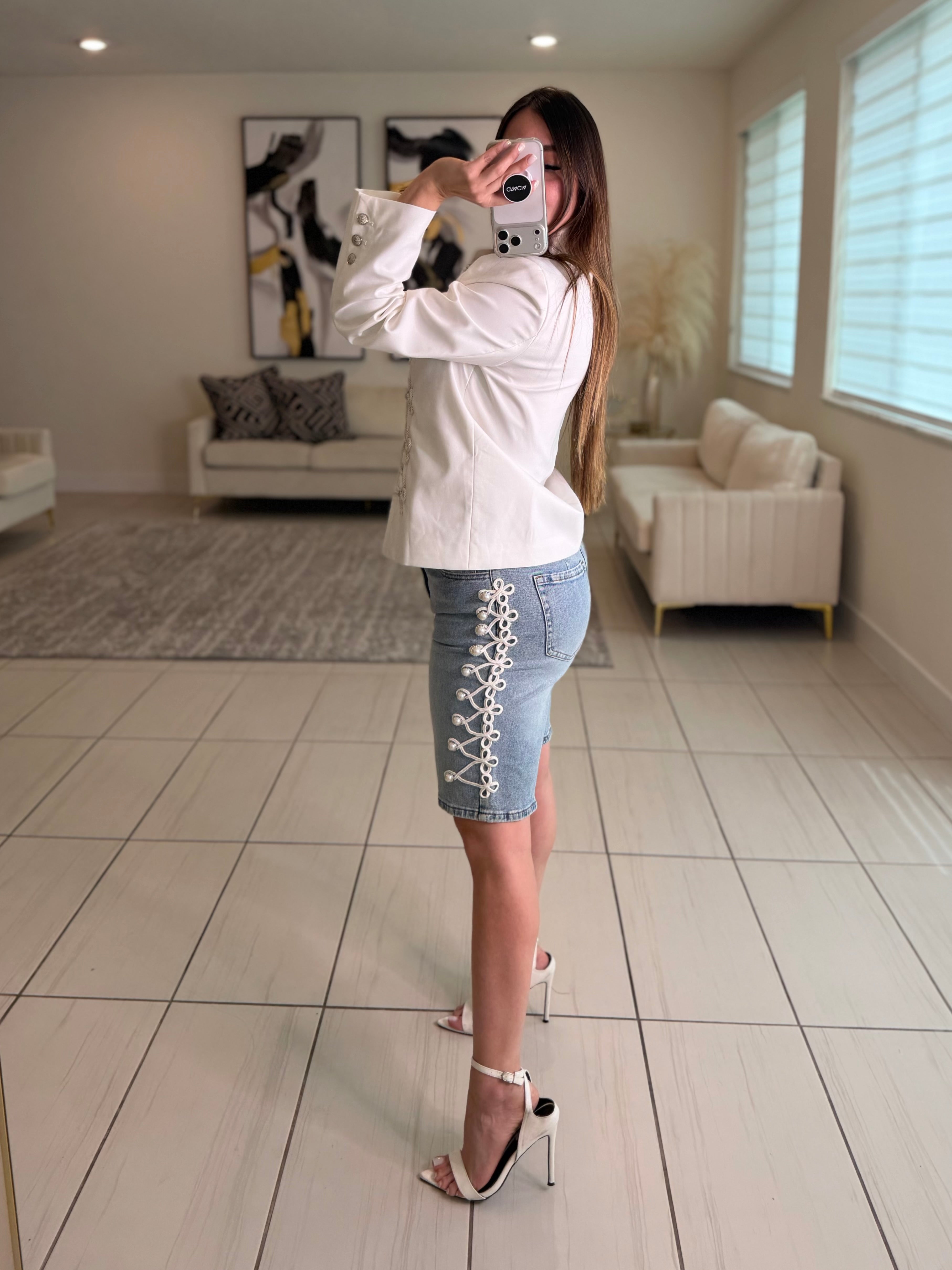 Napoleon Muse White Blazer