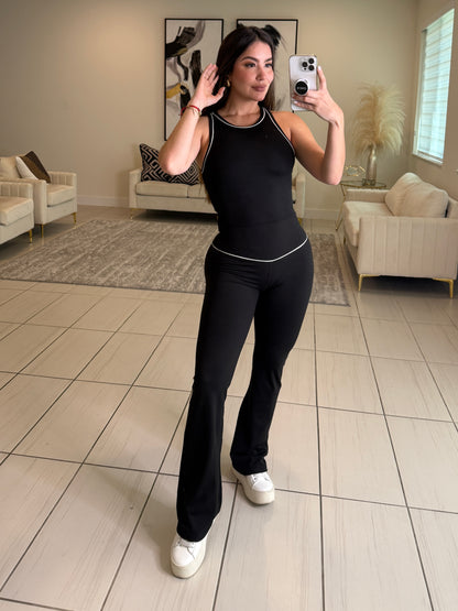 Street Verse Comfy Black Pant Set