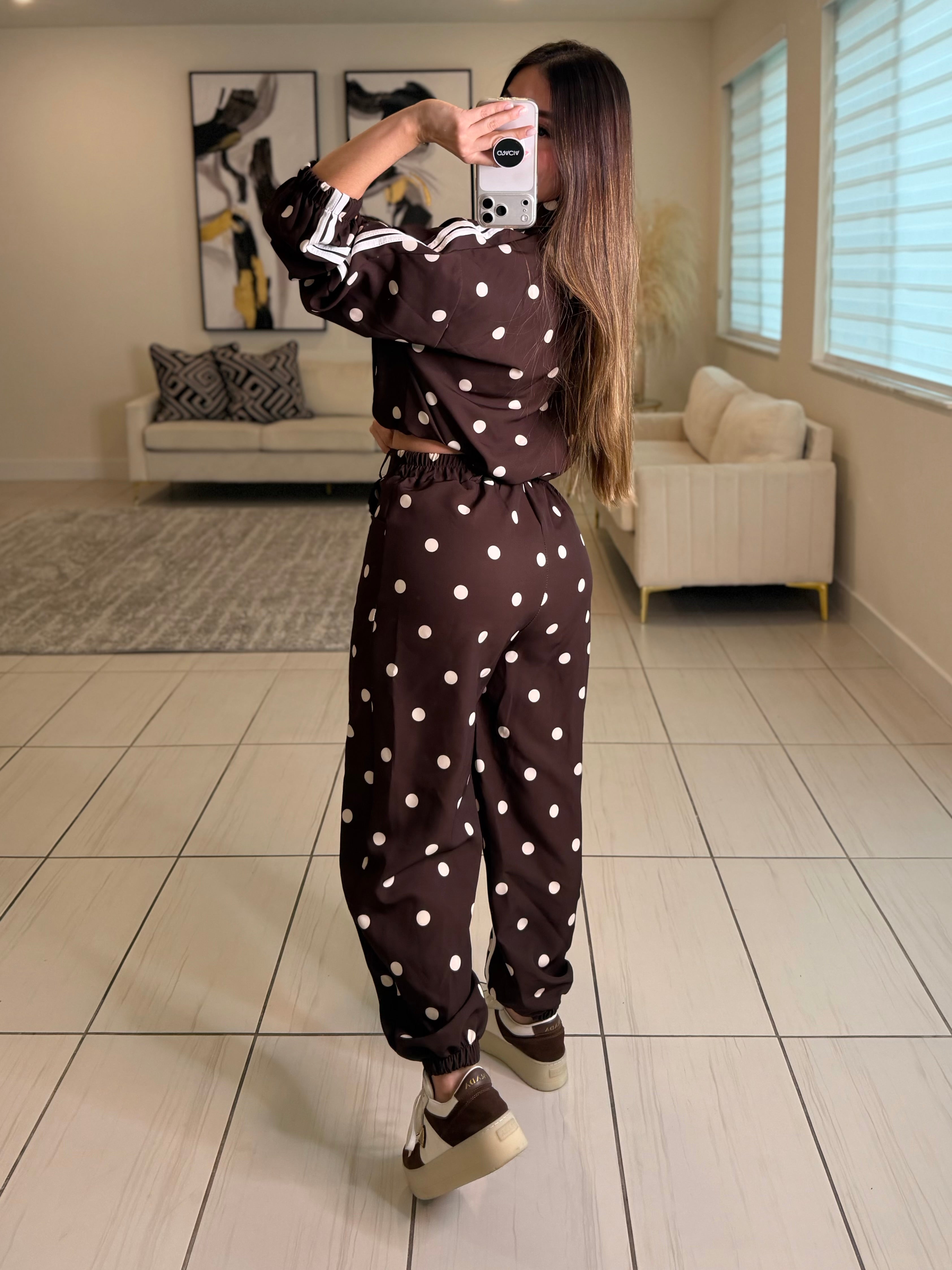 Oriental Polka Muse Brown Set