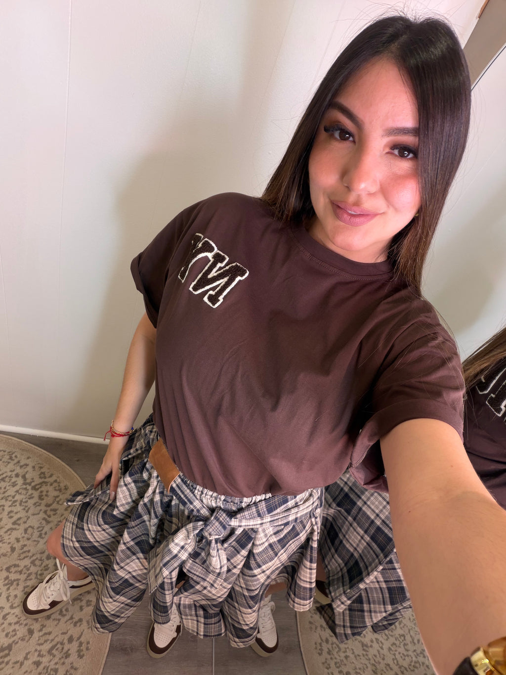 New York Varsity Brown Tshirt