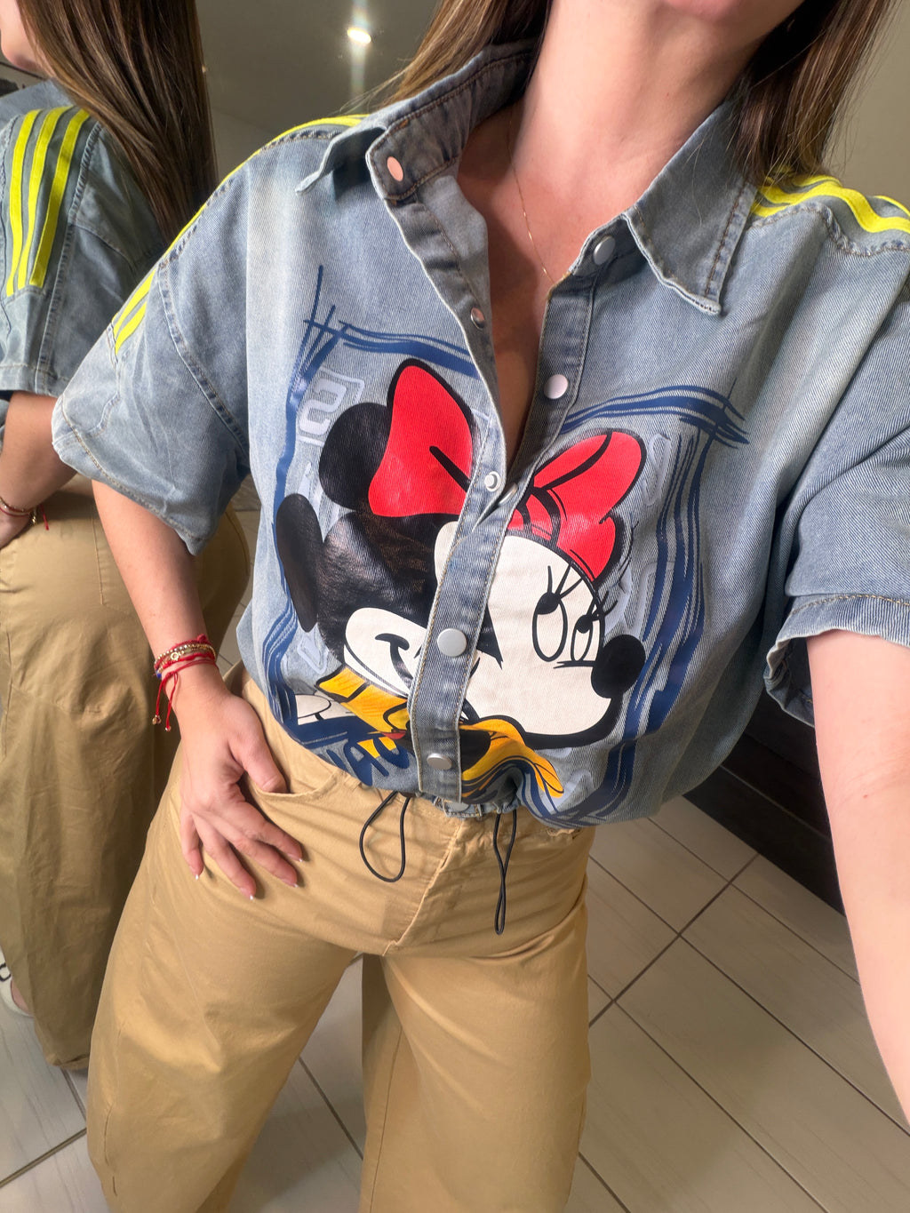 Cartoon Chic Denim Jacket