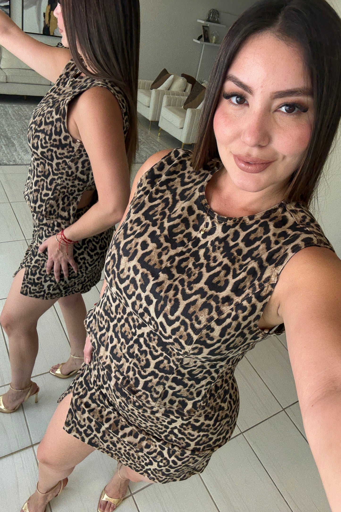 Fierce Streak Leopard Skort Set